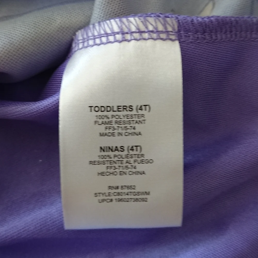 Disney Girls' Wish Nightgown in Purple size 4T